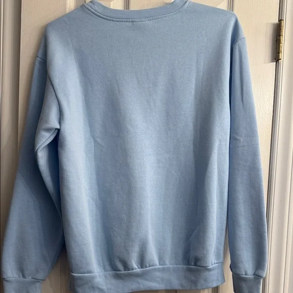 Stitch Juniors Disney Blue  Hawaii Sweatshirt size L - Picture 3 of 3